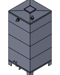 Tank f/fat  BDSK 12000L black wo/pump M&M